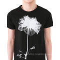 Weiße Mode Druck schwarz benutzerdefinierte Baumwolle Großhandel Sommer Männer T-Shirt